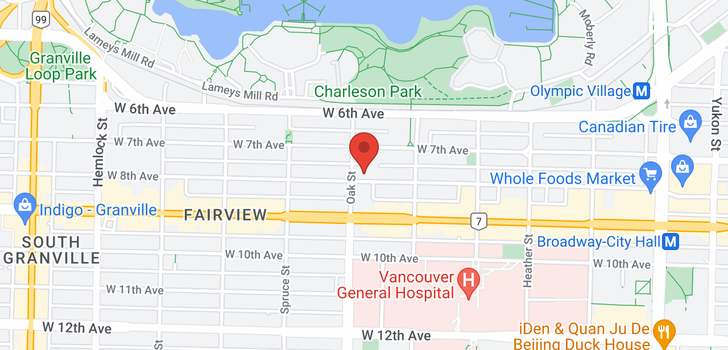 map of 101 977 W 8TH AVENUE